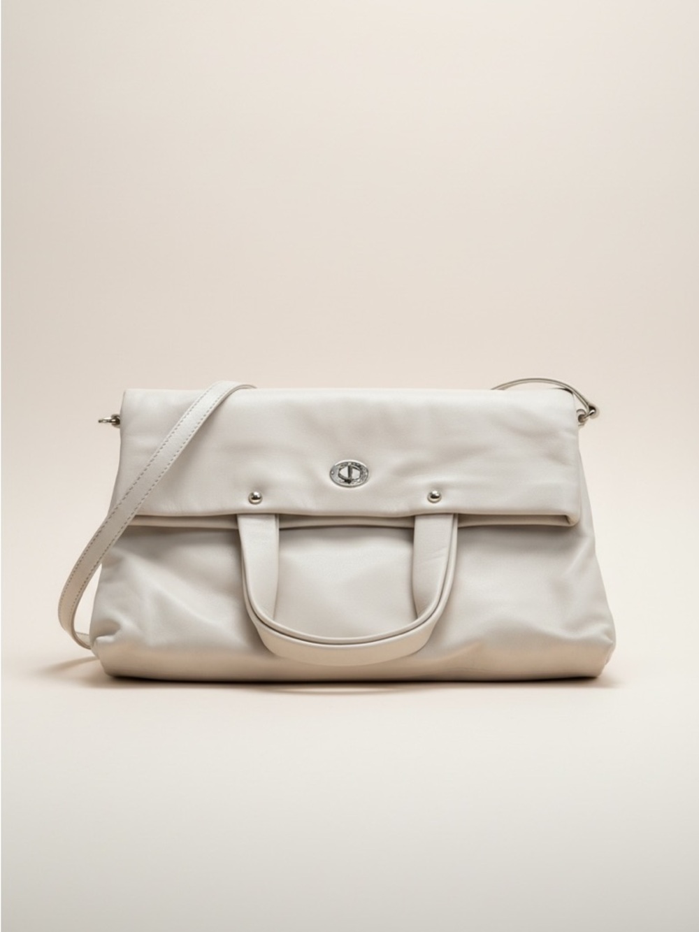 NWT Kate Spade Marielly Ivory Leather Convertible Tote Bag